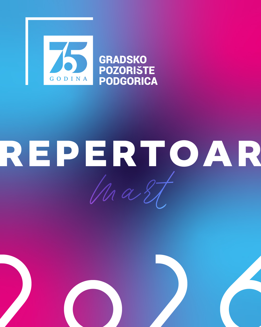 Martovski repertoar Gradskog pozorišta