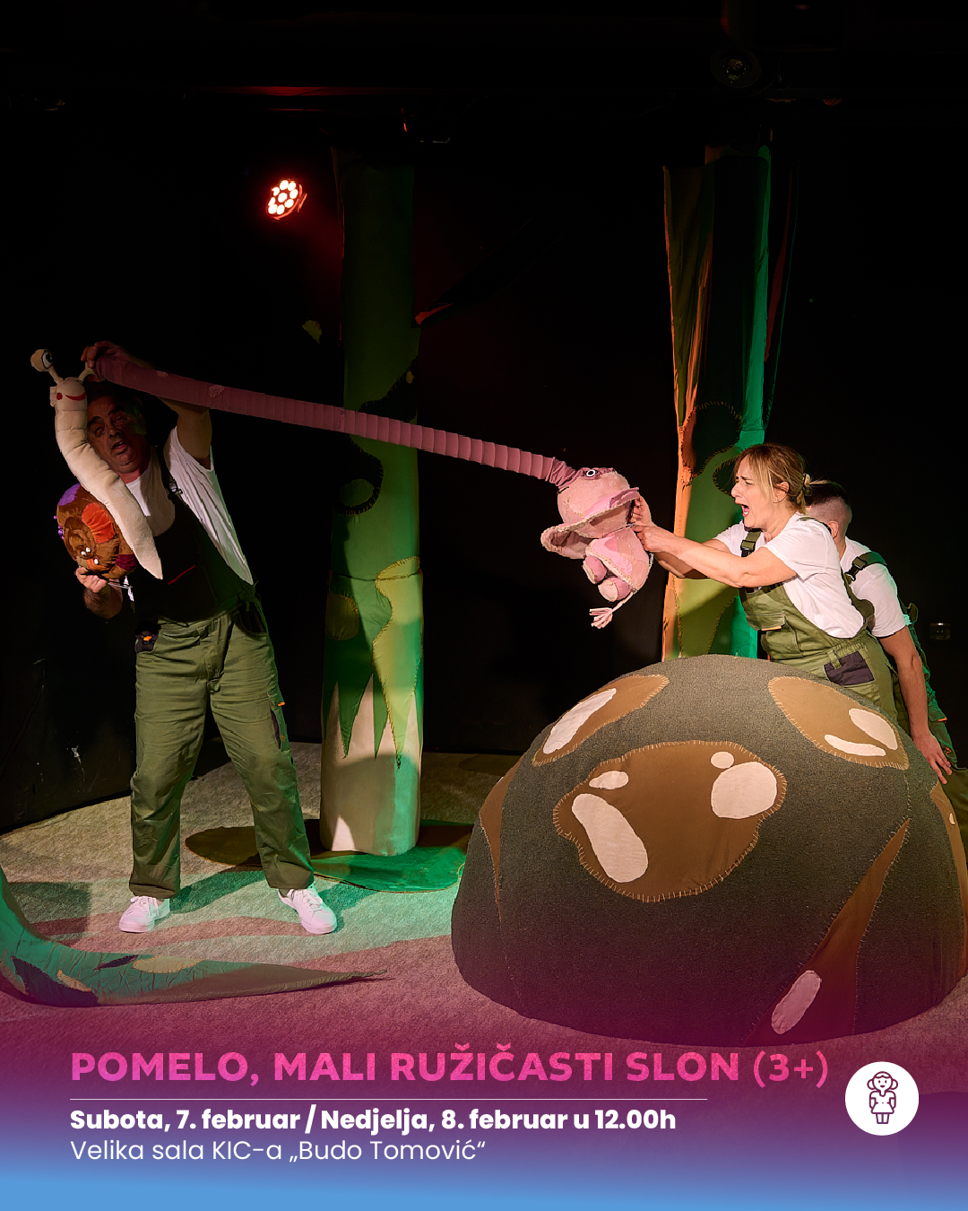 ,,Pomelo, mali ružičasti slon"(3) tokom vikenda