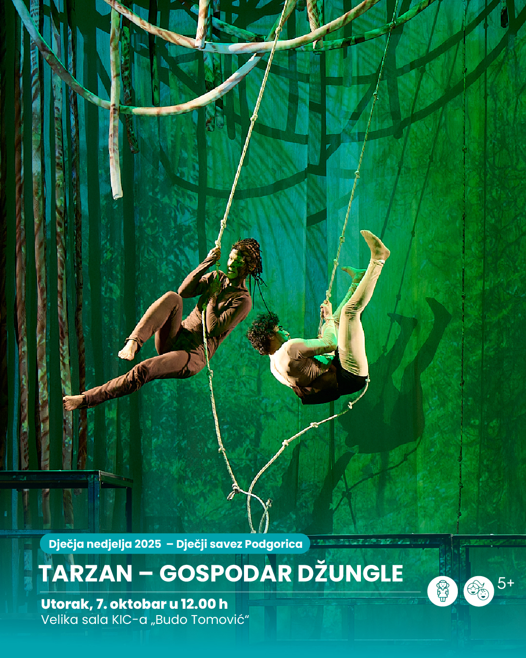 Predstava ,,Tarzan - gospodar džungle"(5+) u okviru Dječje nedelje