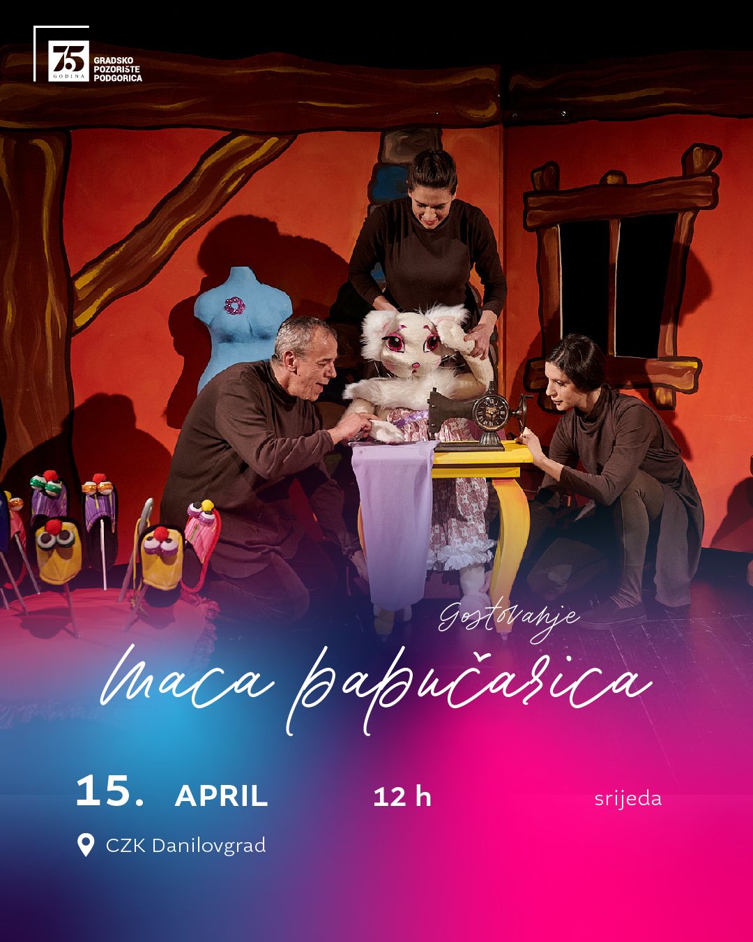 ,,Maca Papučarica" (3+) gostuje u Danilovgradu