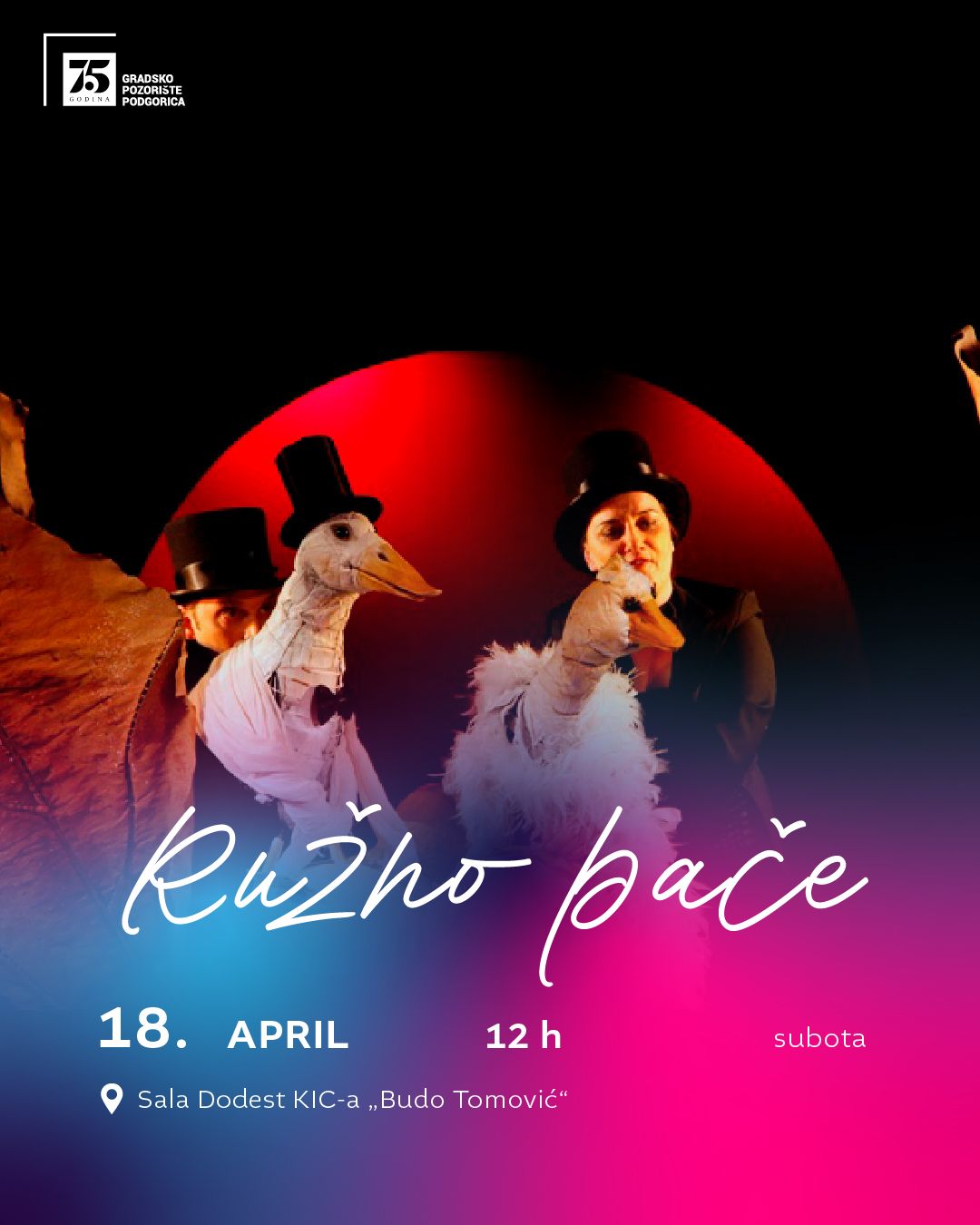 ,,Ružno pače" (6+) na repertoaru u subotu