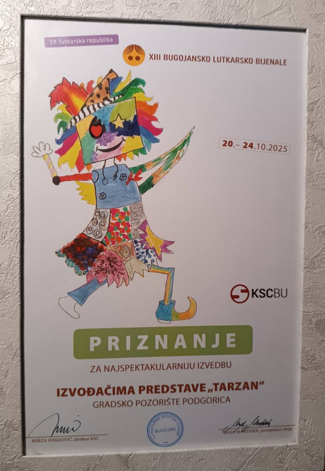 Gradsko pozorište niže uspjehe: ,,Tarzan-gospodar džungle" nagrađen u Bugojnu